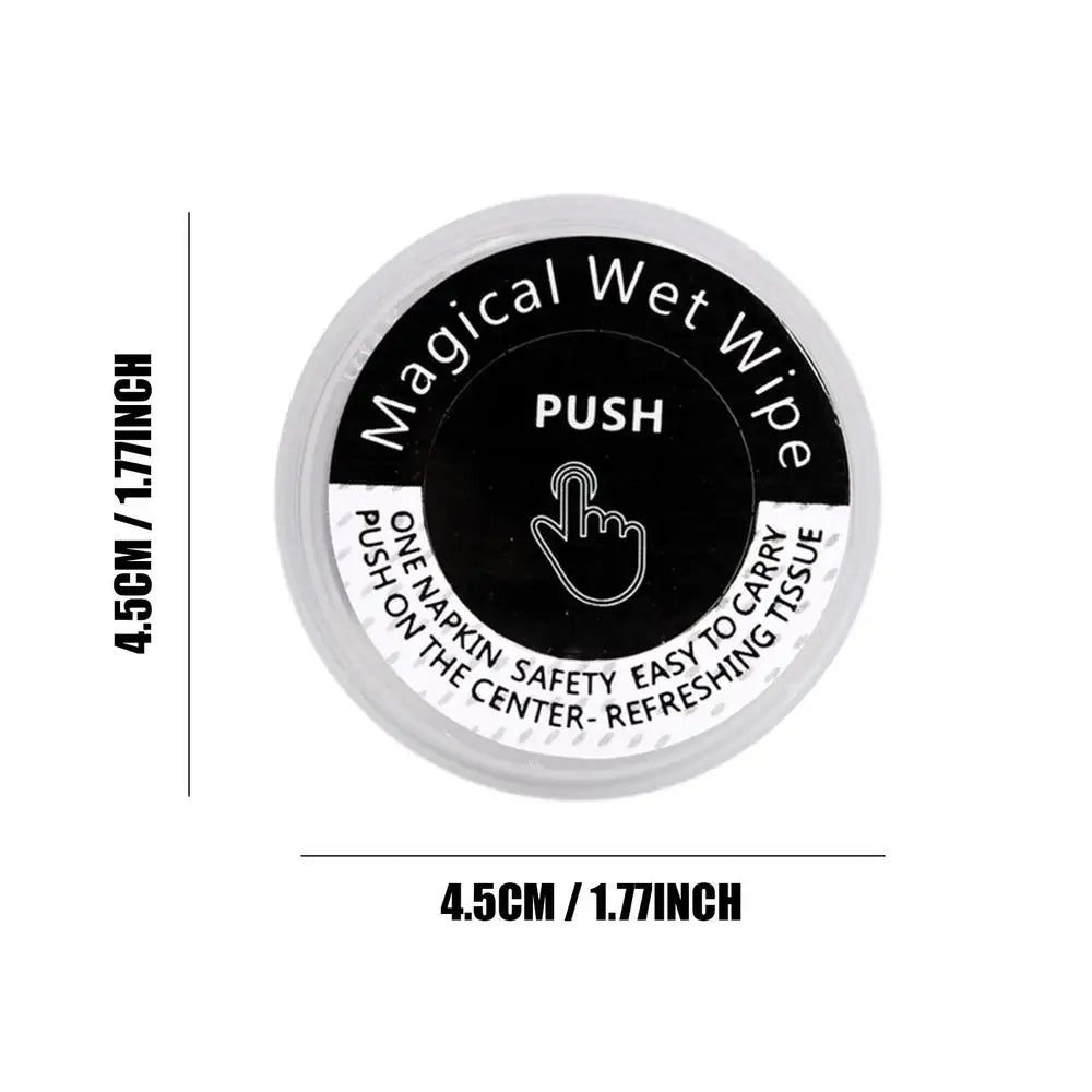 Disposable compressed wipes for neutral sterilization