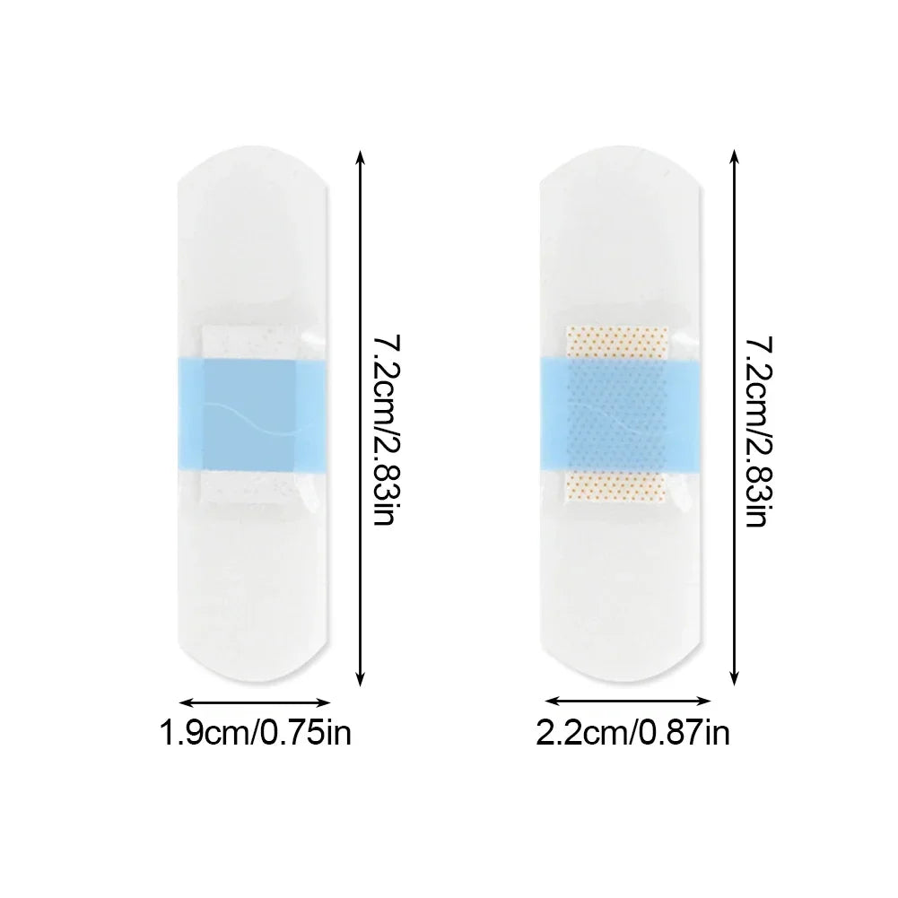 Transparent adhesive wound dressing, waterproof medical antibacterial tape