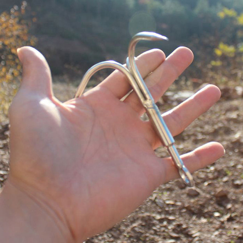 Grappin de survie à griffes volantes, crochet en acier pour escalade