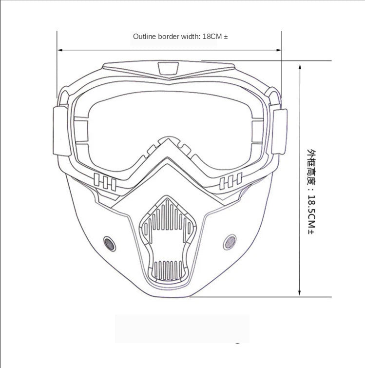 Masque tactique intégral pour enfants