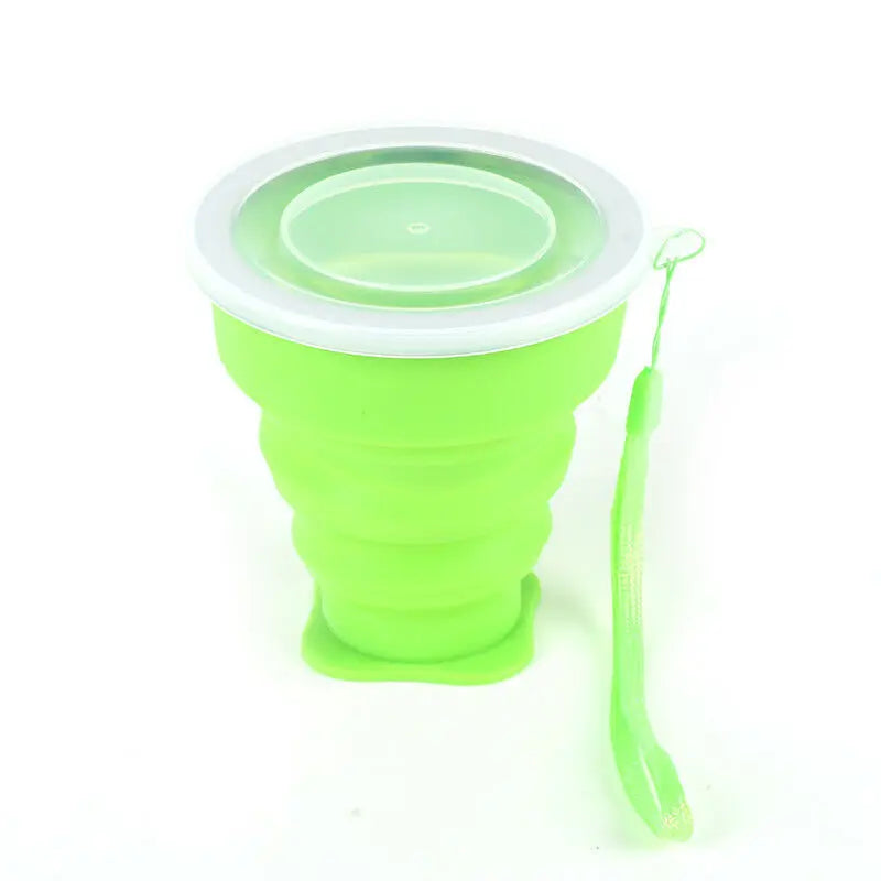 Tasse pliante rétractable en silicone portable