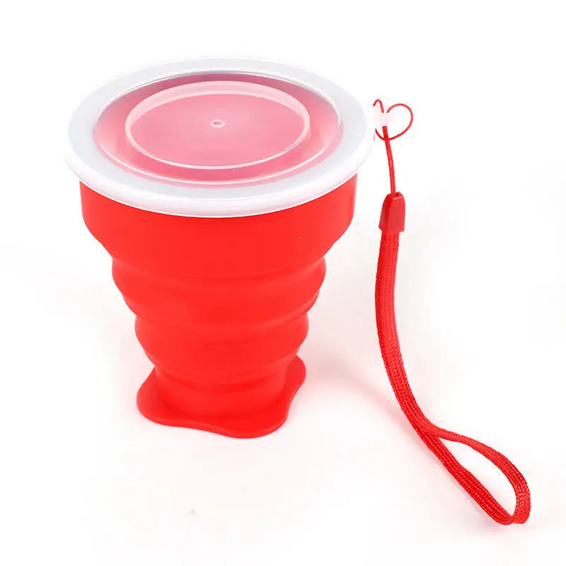 Tasse pliante rétractable en silicone portable