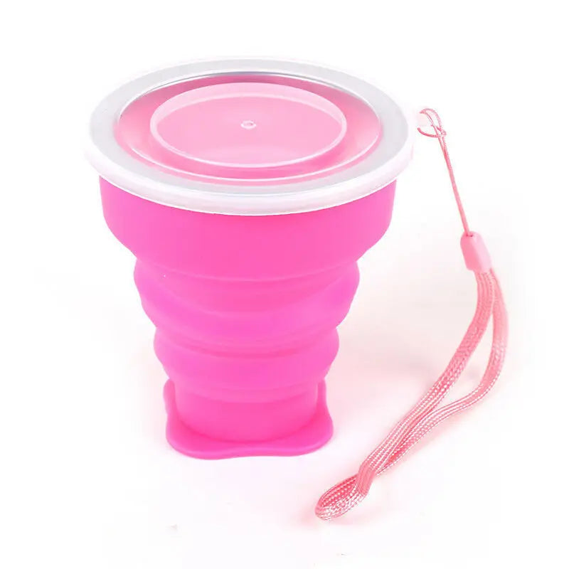 Tasse pliante rétractable en silicone portable