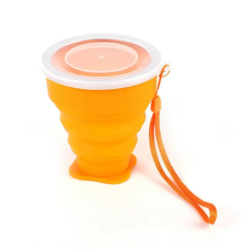 Tasse pliante rétractable en silicone portable