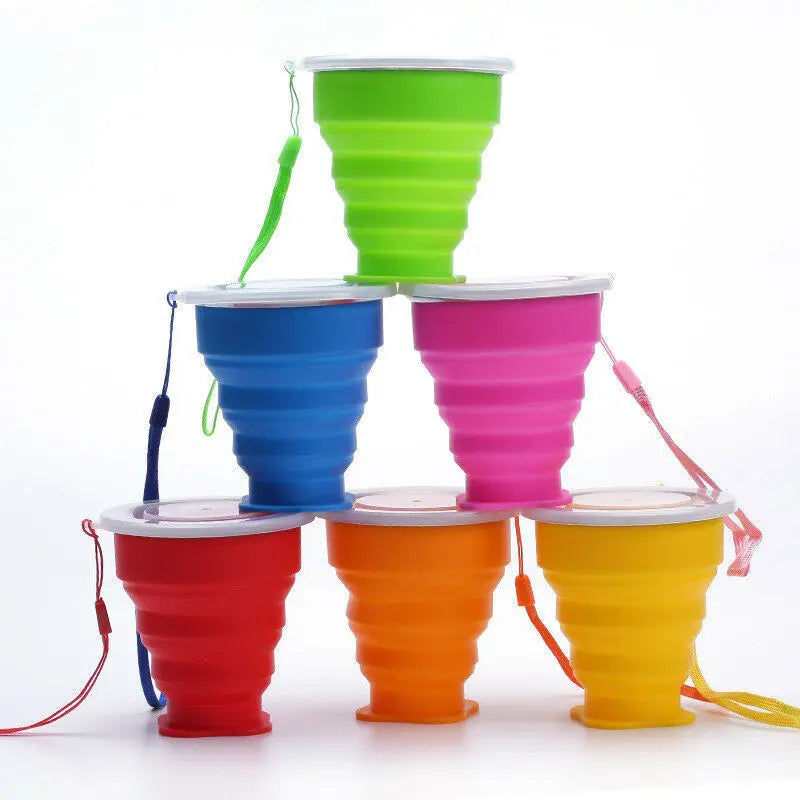 Tasse pliante rétractable en silicone portable