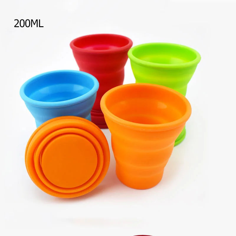 Tasse pliante rétractable en silicone portable