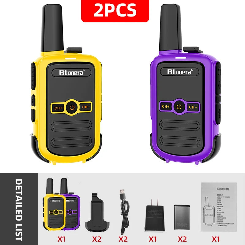 Mini Walkie Talkie Portable Two Way Radio Comunicador Long range