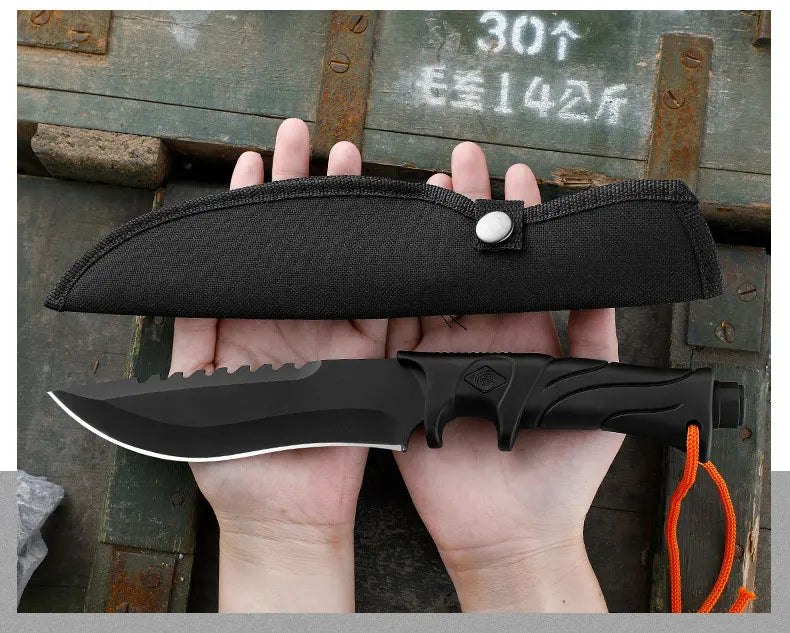 Outdoor straight knife Multifunctional tactical knife