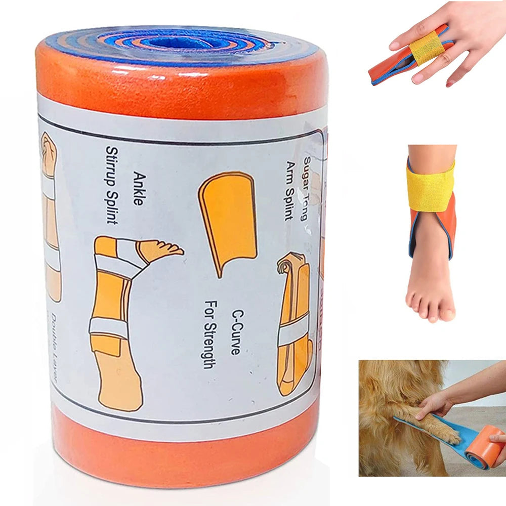 First Aid Aluminum Splint Roll Medical Survival Polymer for Fixation Bone Emergency Kit