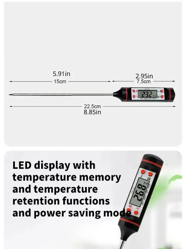 Thermomètre numérique de cuisson à sonde électronique