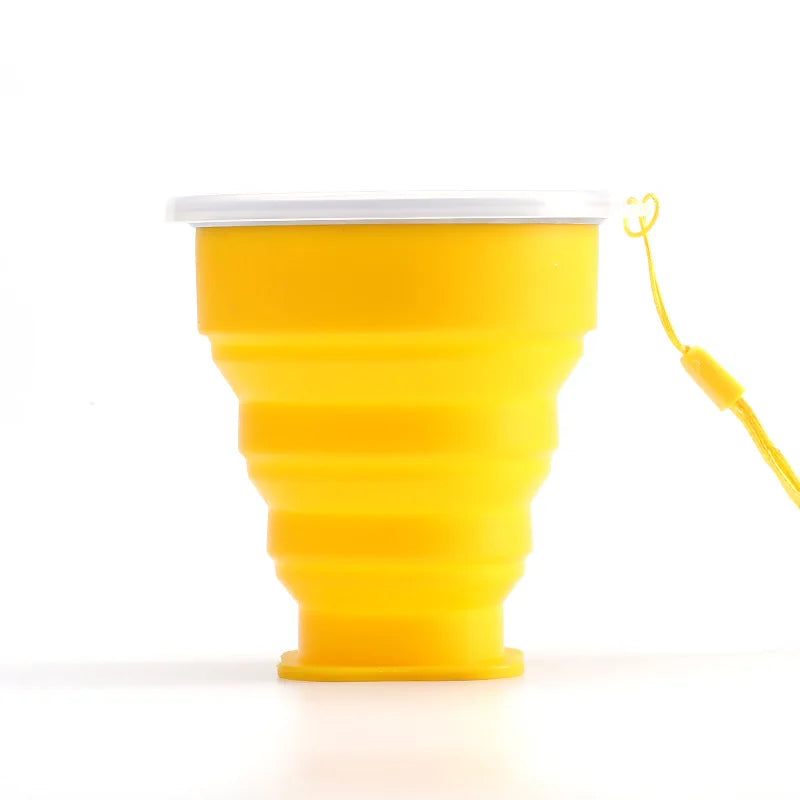 Tasse pliante rétractable en silicone portable