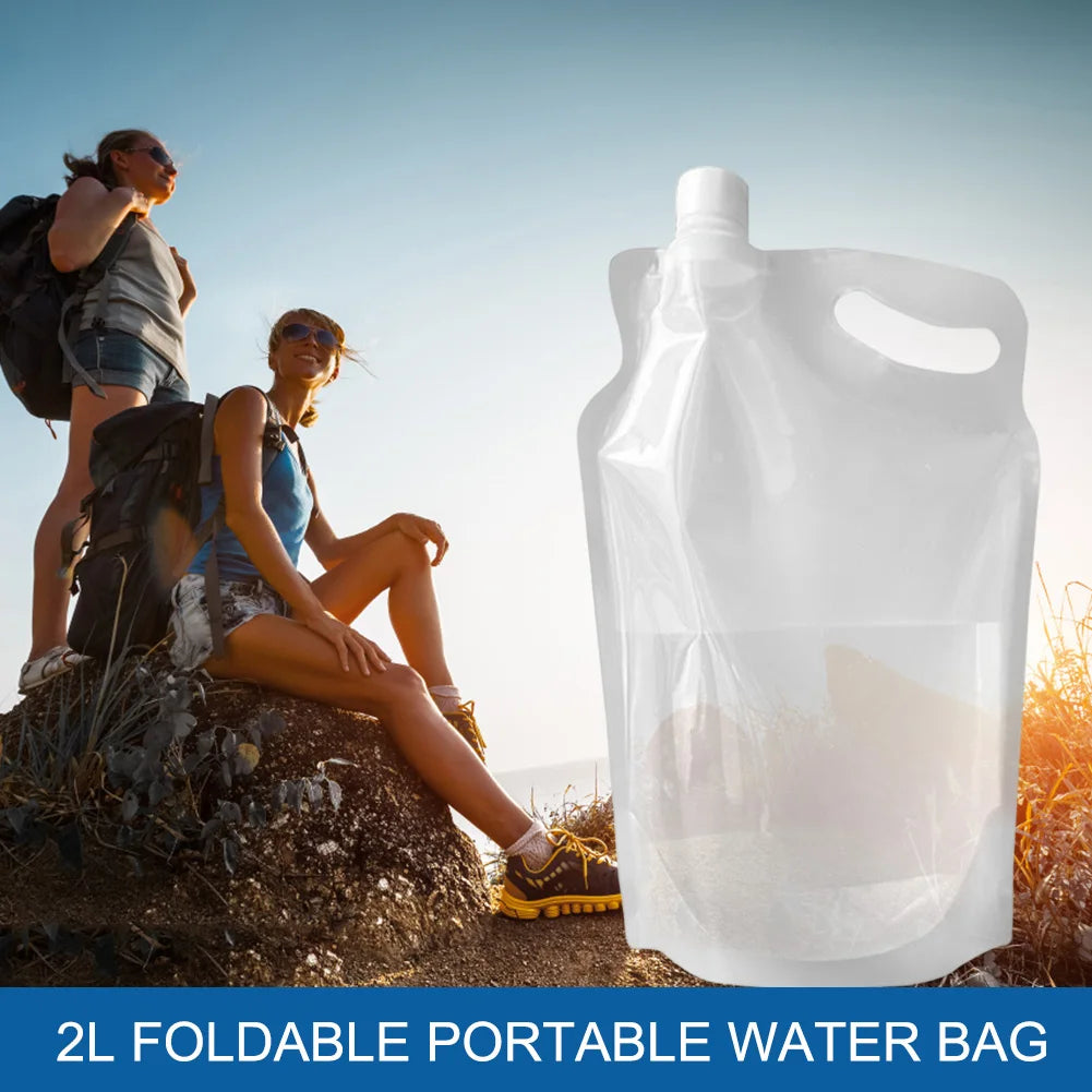 Sac d'eau potable pliable portable de 2 L