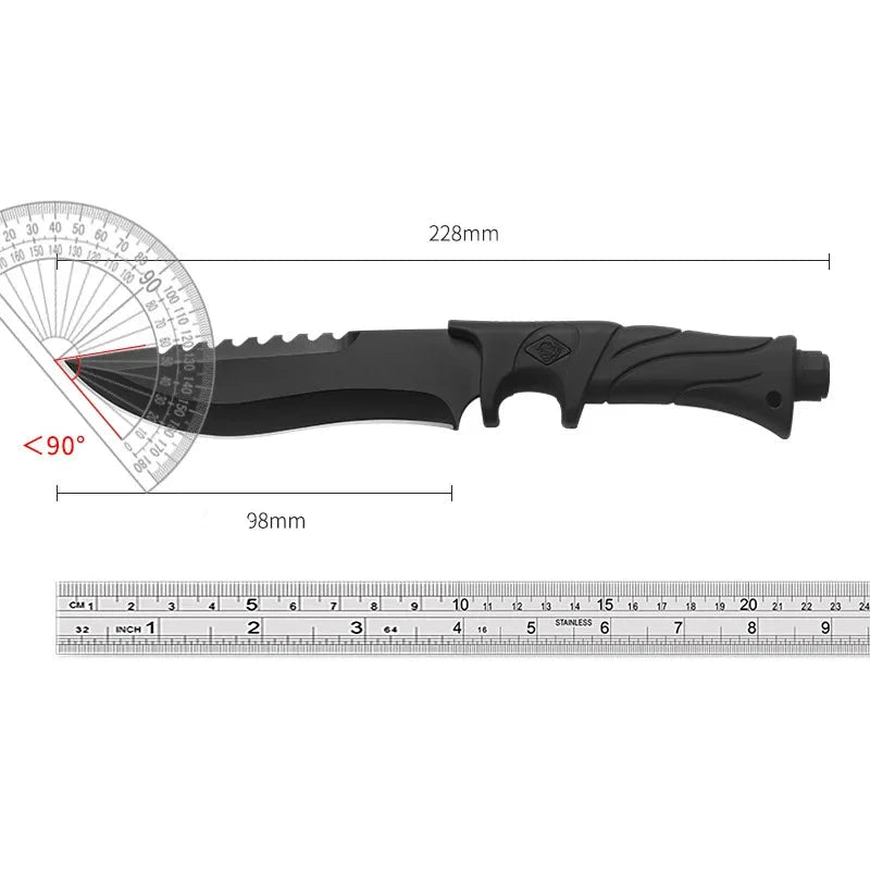 Outdoor straight knife Multifunctional tactical knife