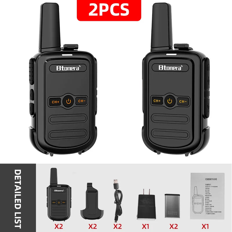 Mini Walkie Talkie Portable Two Way Radio Comunicador Long range