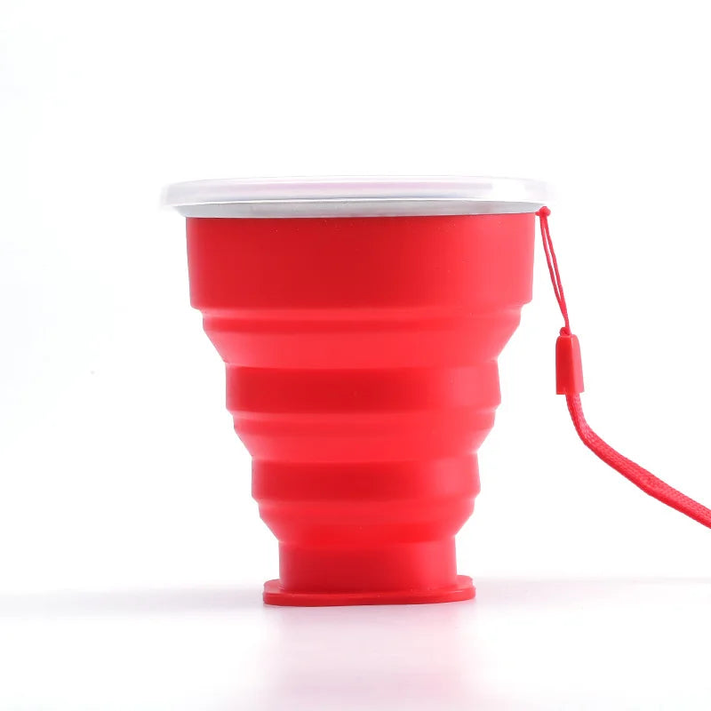 Tasse pliante rétractable en silicone portable