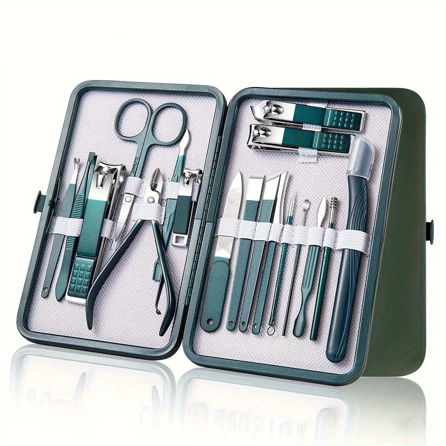 Kit de soins des ongles professionnel en acier inoxydable pour manucure et pédicure