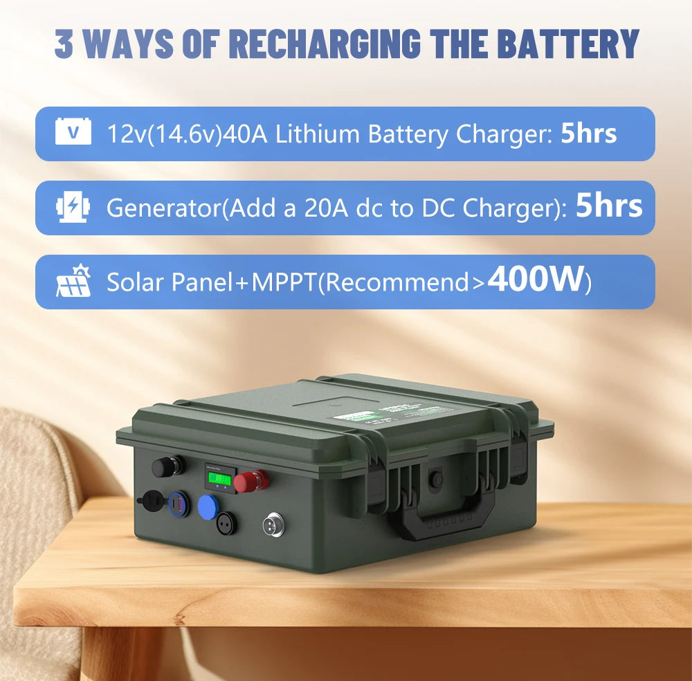 Batterie LiFePO4 12V 100Ah 140Ah 12.8V