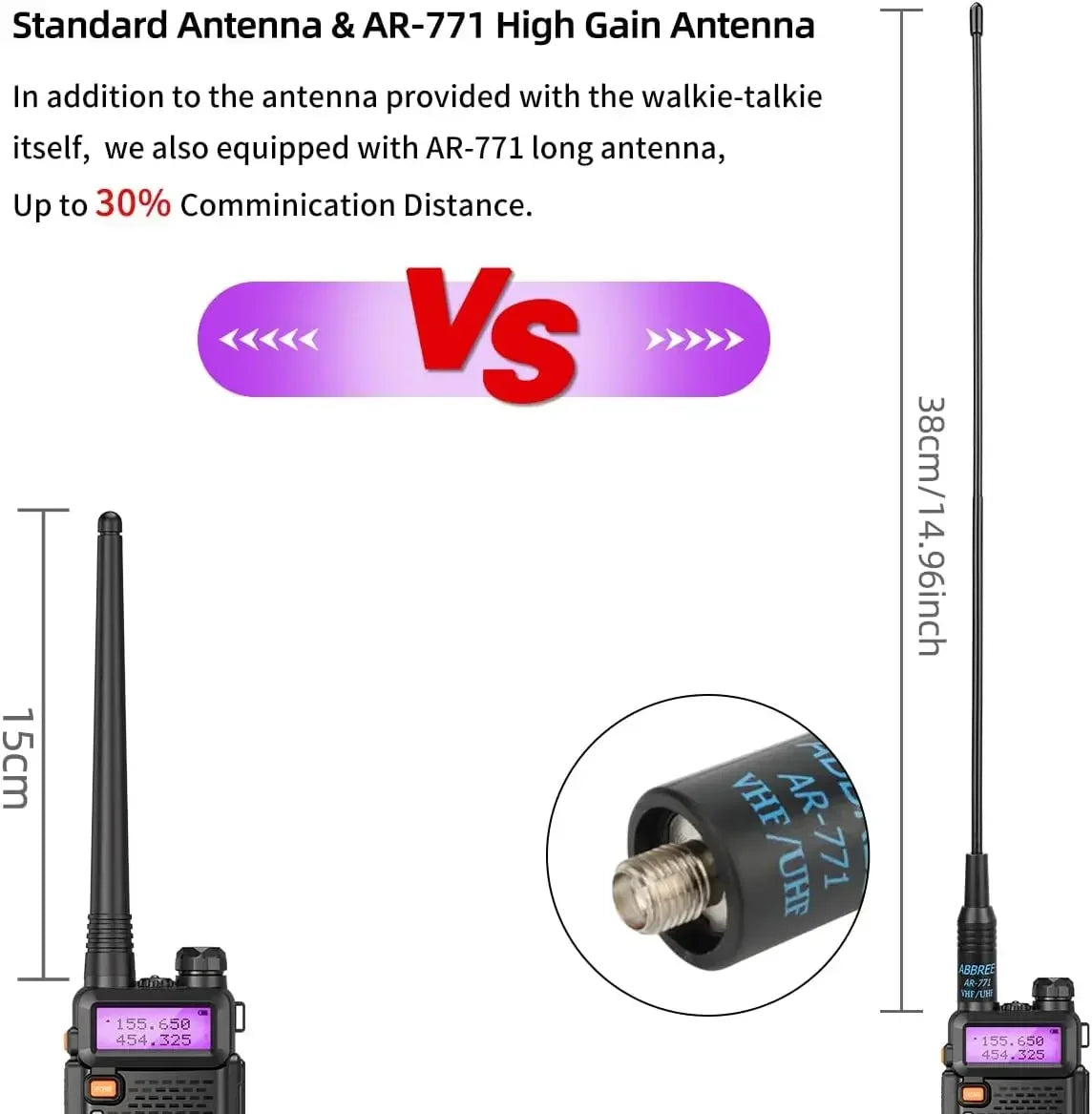 High Power Dual Band Long Range Walkie Talkie Two Way Radio