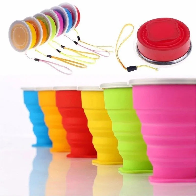 Tasse pliante rétractable en silicone portable