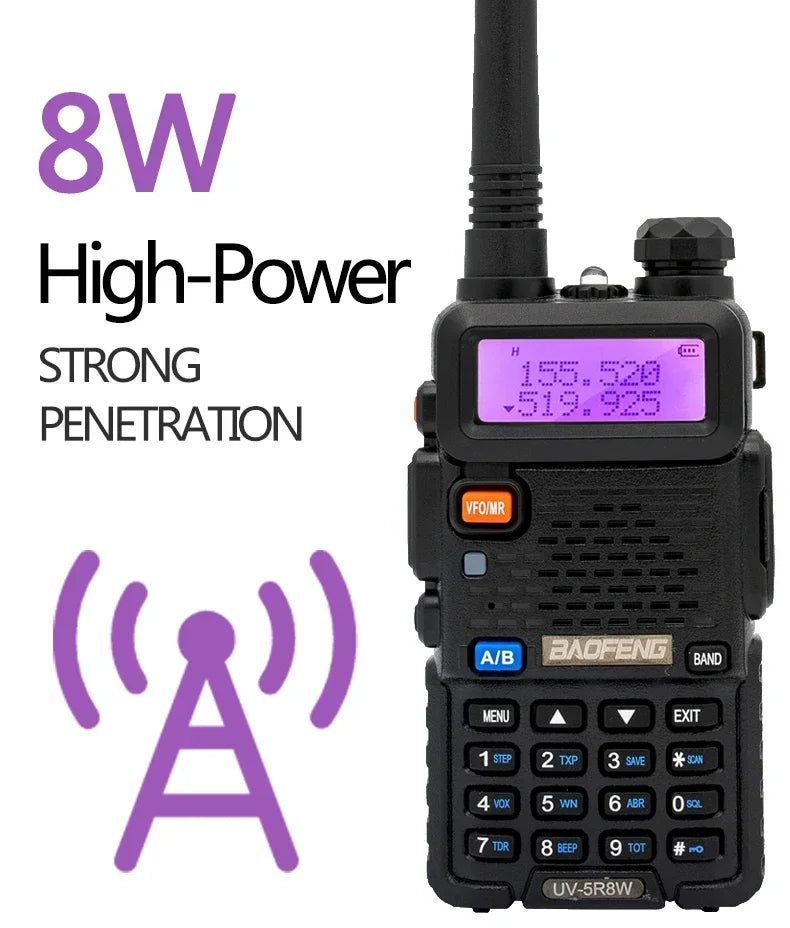 High Power Dual Band Long Range Walkie Talkie Two Way Radio