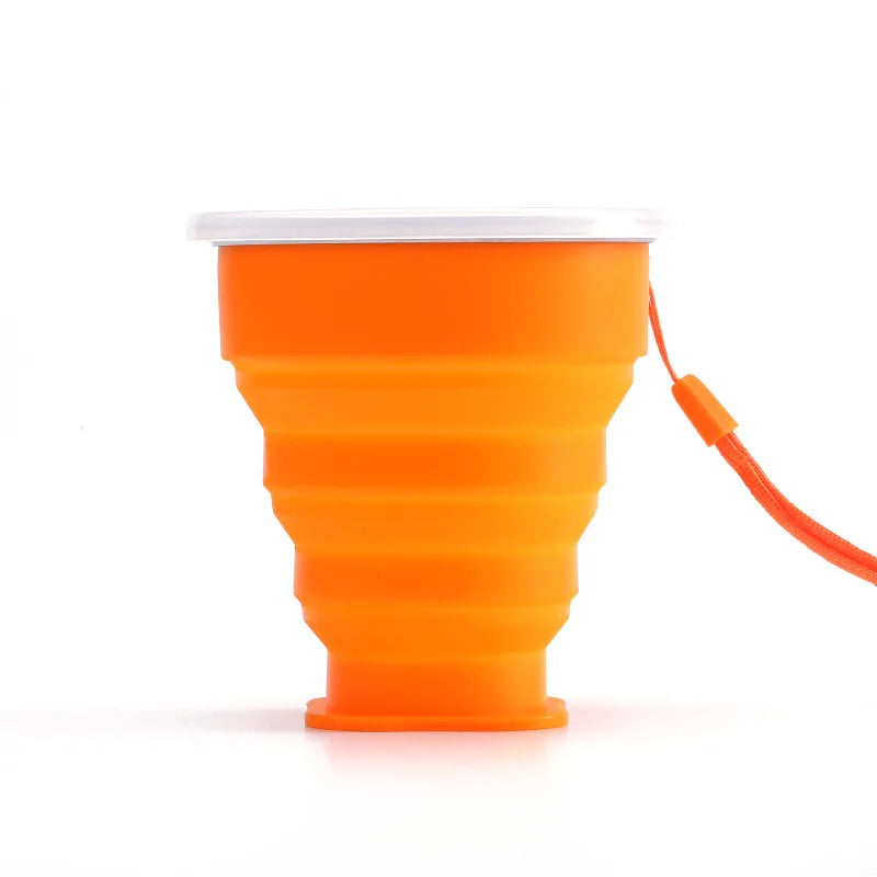 Tasse pliante rétractable en silicone portable