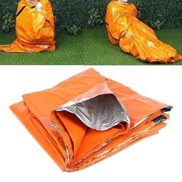 Sac de couchage de survie d'urgence portable et étanche pour l'extérieur