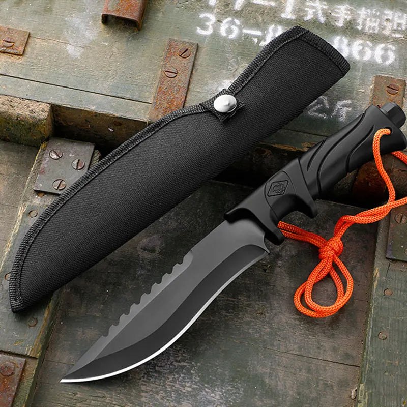 Outdoor straight knife Multifunctional tactical knife