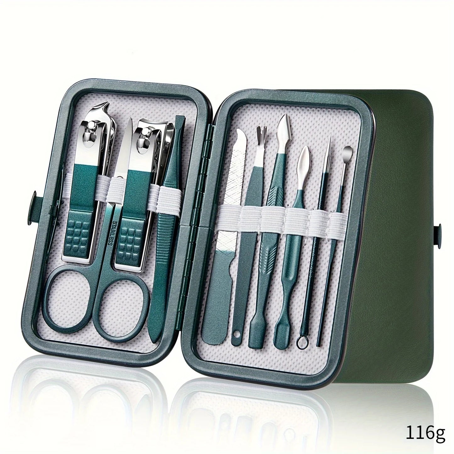 Kit de soins des ongles professionnel en acier inoxydable pour manucure et pédicure