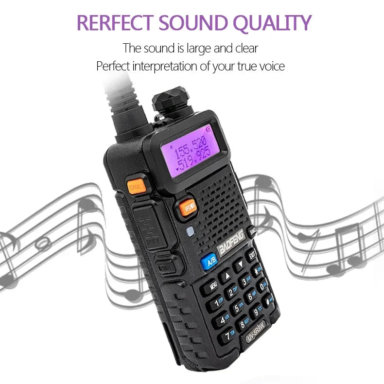 High Power Dual Band Long Range Walkie Talkie Two Way Radio