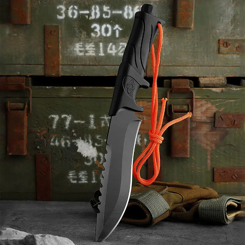 Outdoor straight knife Multifunctional tactical knife