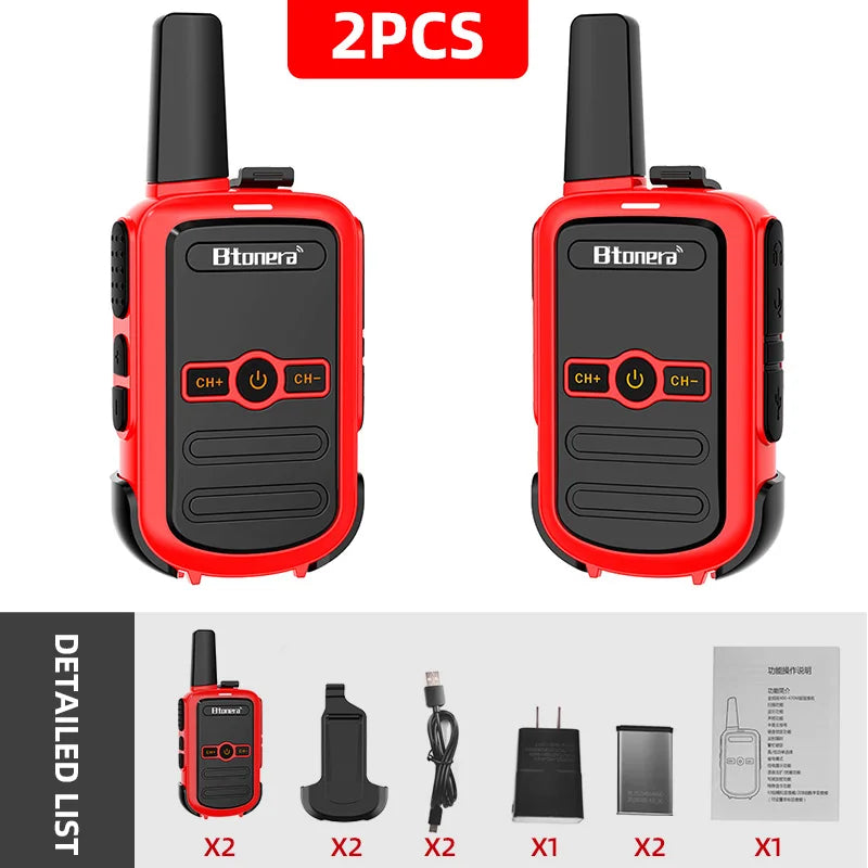 Mini Walkie Talkie Portable Two Way Radio Comunicador Long range