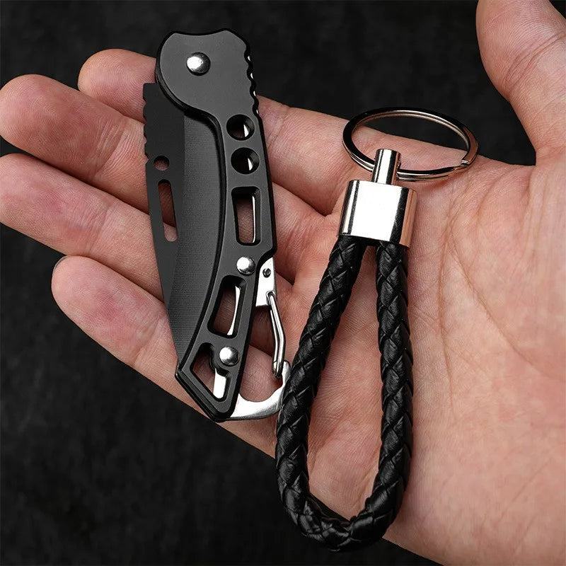 Couteau pliant portable en acier inoxydable pour la survie et la chasse,