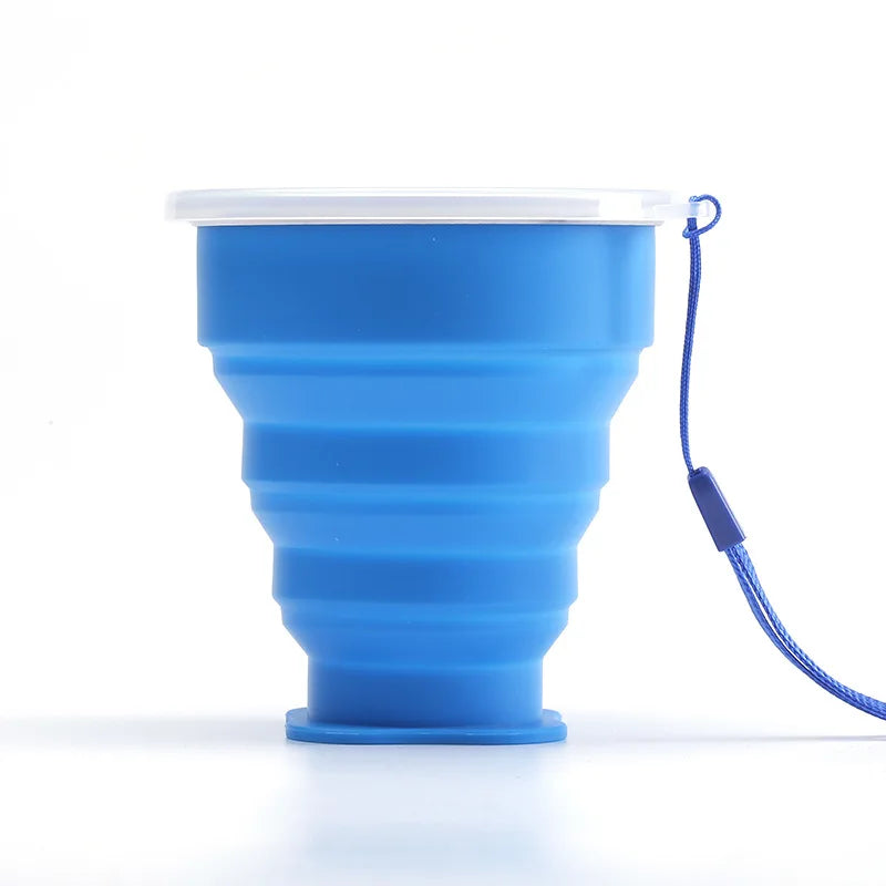 Tasse pliante rétractable en silicone portable