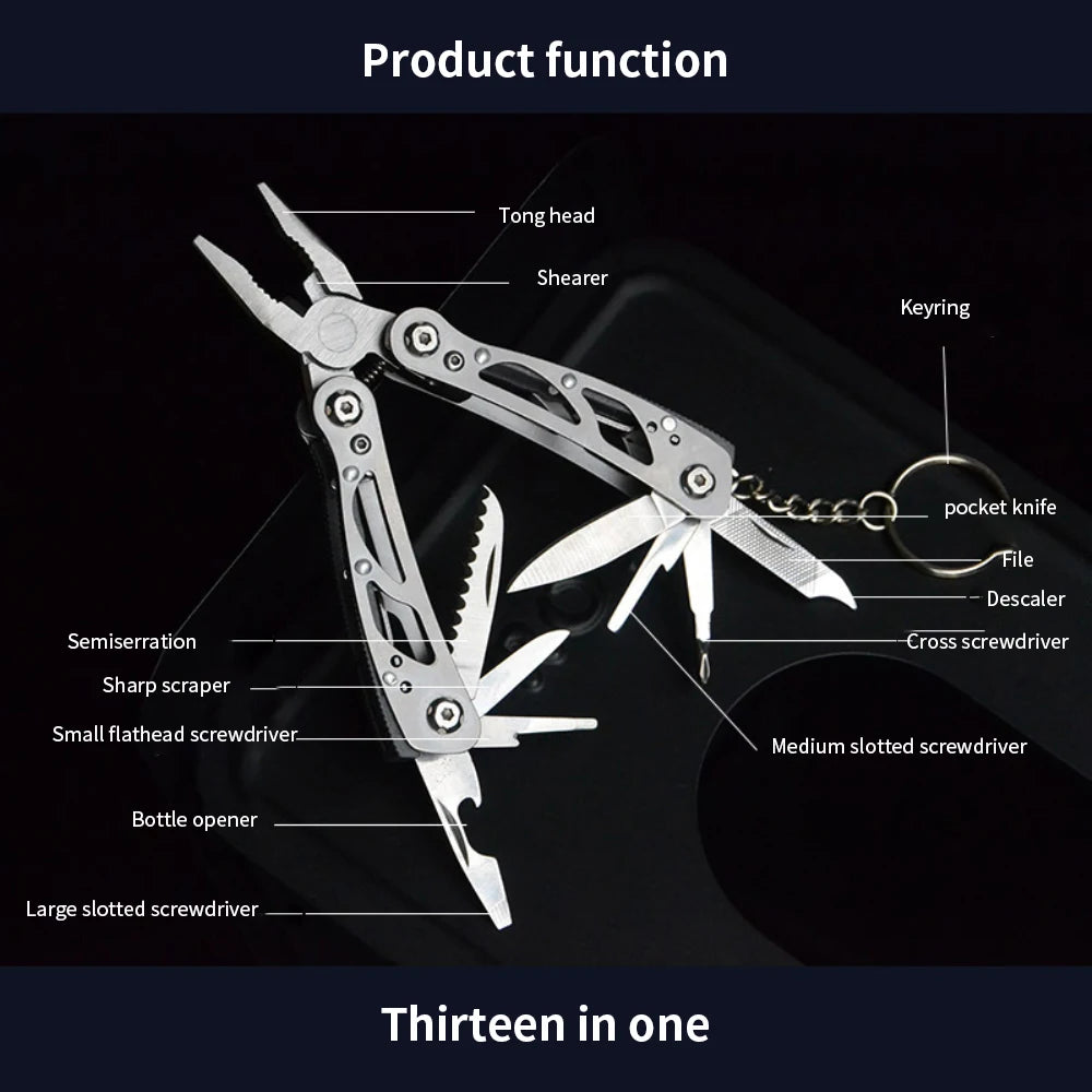 Pince pliante portable d'extérieur, outils de réparation polyvalents