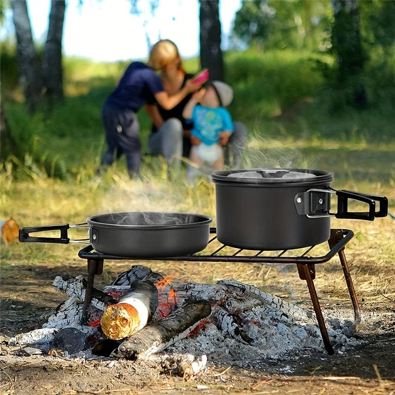 Ensemble de casseroles et poêles de camping pour 2 à 3 personnes