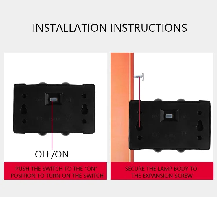 Applique murale solaire étanche à 4 LED avec éclairage vers le haut et vers le bas