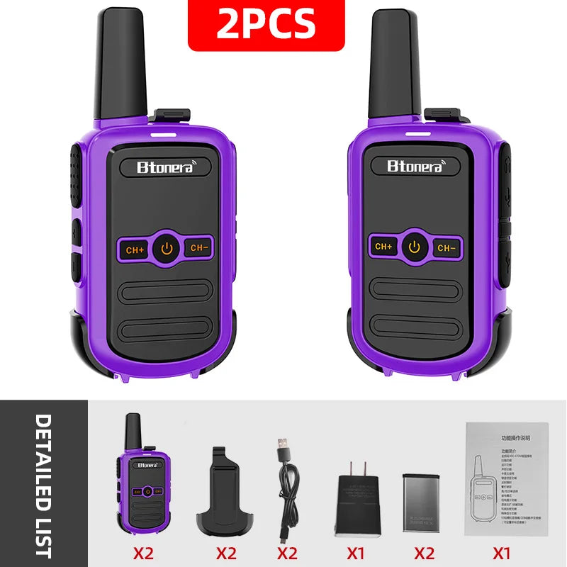 Mini Walkie Talkie Portable Two Way Radio Comunicador Long range