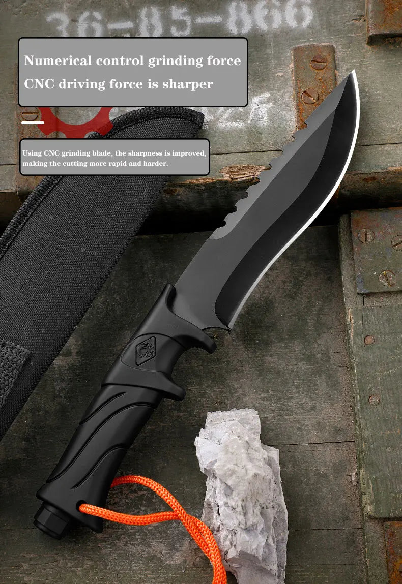 Outdoor straight knife Multifunctional tactical knife