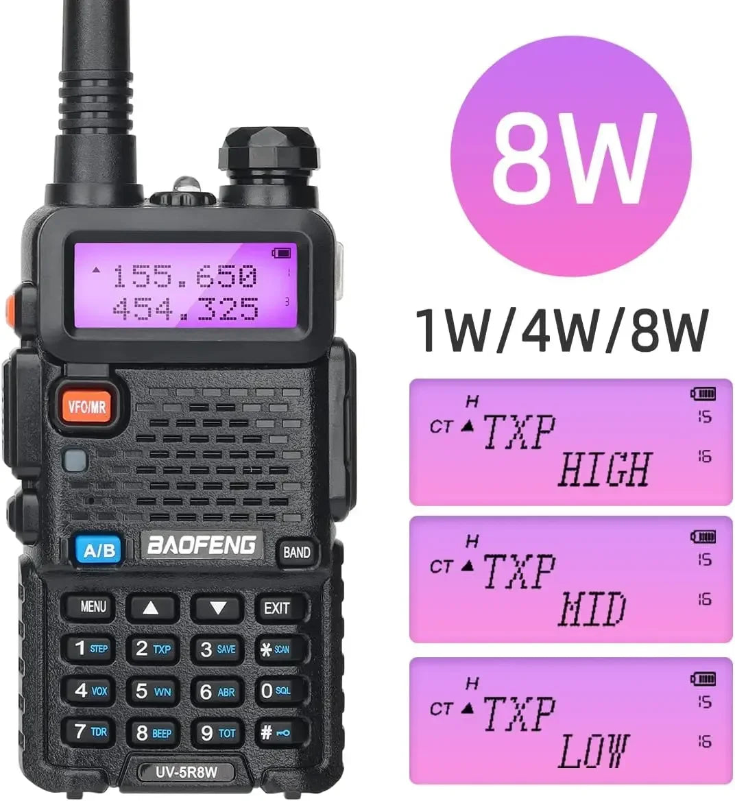 High Power Dual Band Long Range Walkie Talkie Two Way Radio