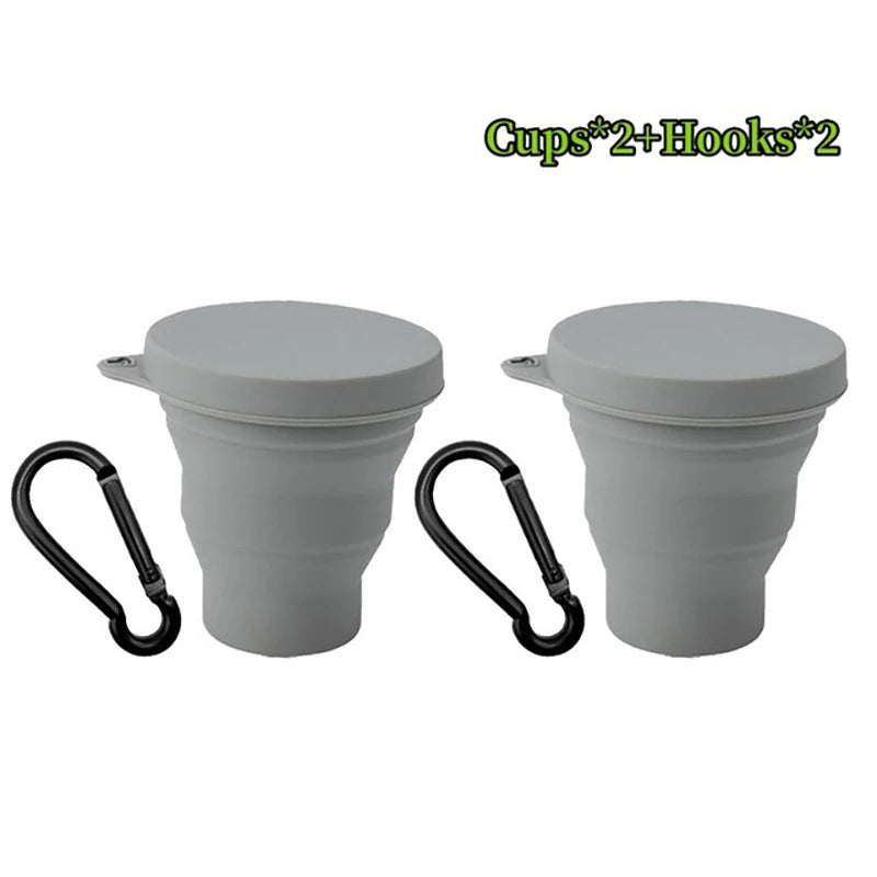 Tasse en silicone pliable et portable