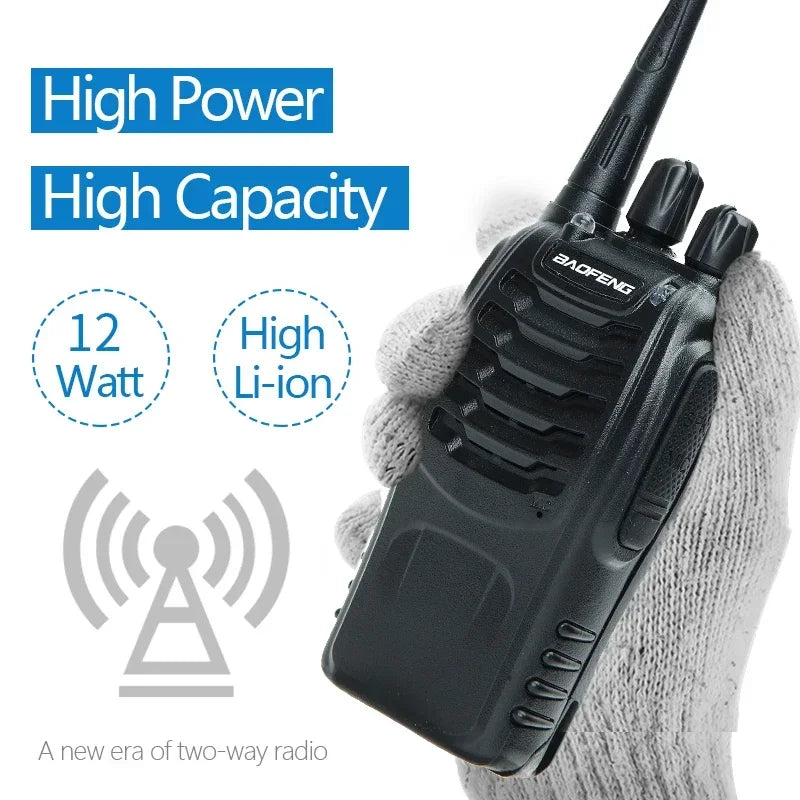 Walkie Talkie UHF 400-470MHz Long Range Two-Way Amateur Radio Transceiver