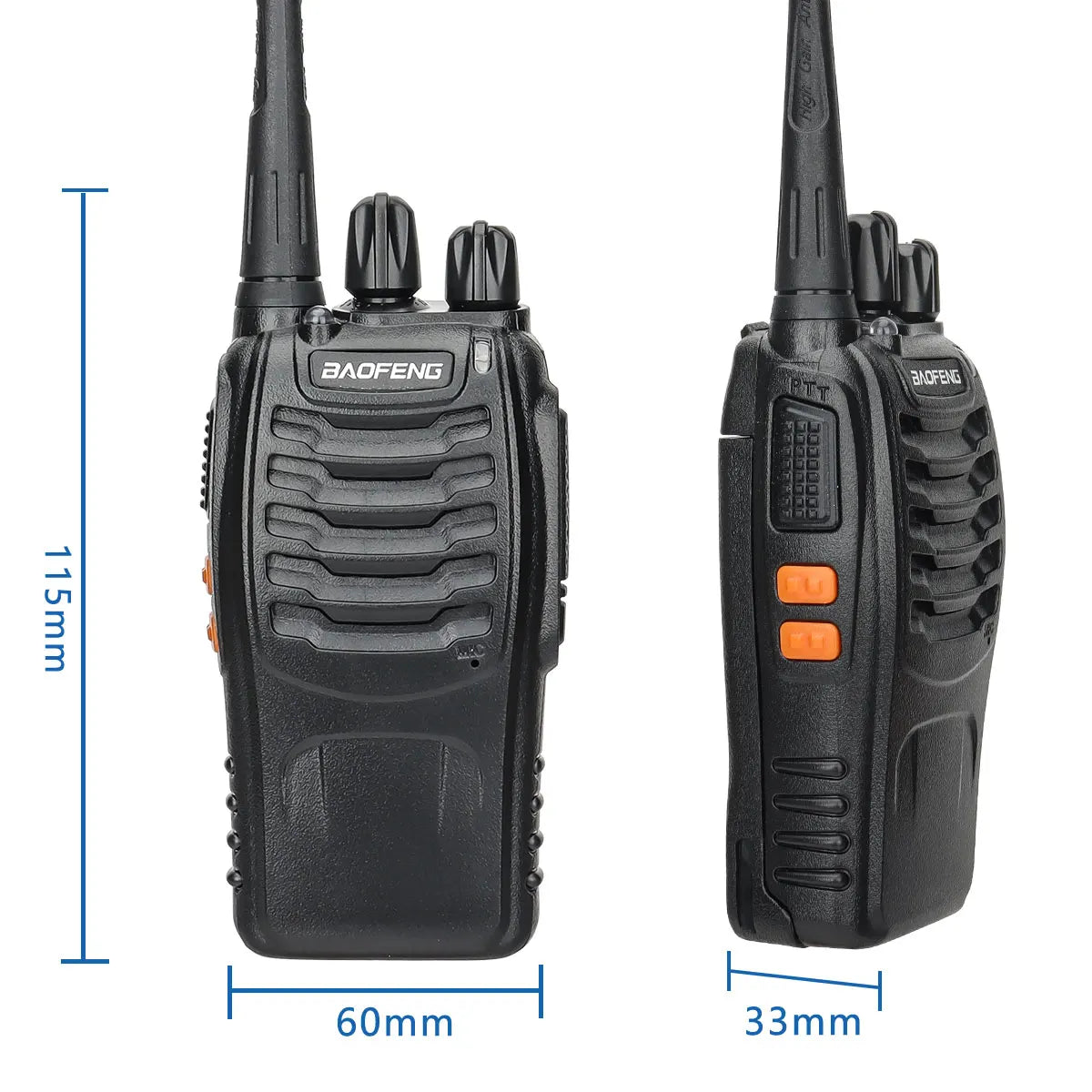 Walkie Talkie UHF 400-470MHz Long Range Two-Way Amateur Radio Transceiver