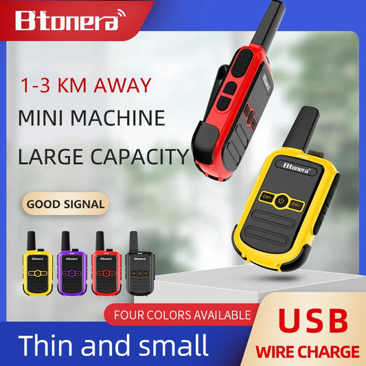 Mini Walkie Talkie Portable Two Way Radio Comunicador Long range