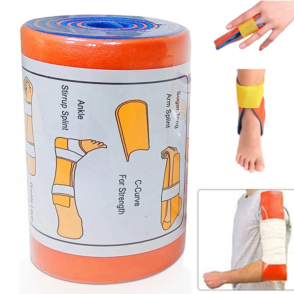 First Aid Aluminum Splint Roll Medical Survival Polymer for Fixation Bone Emergency Kit