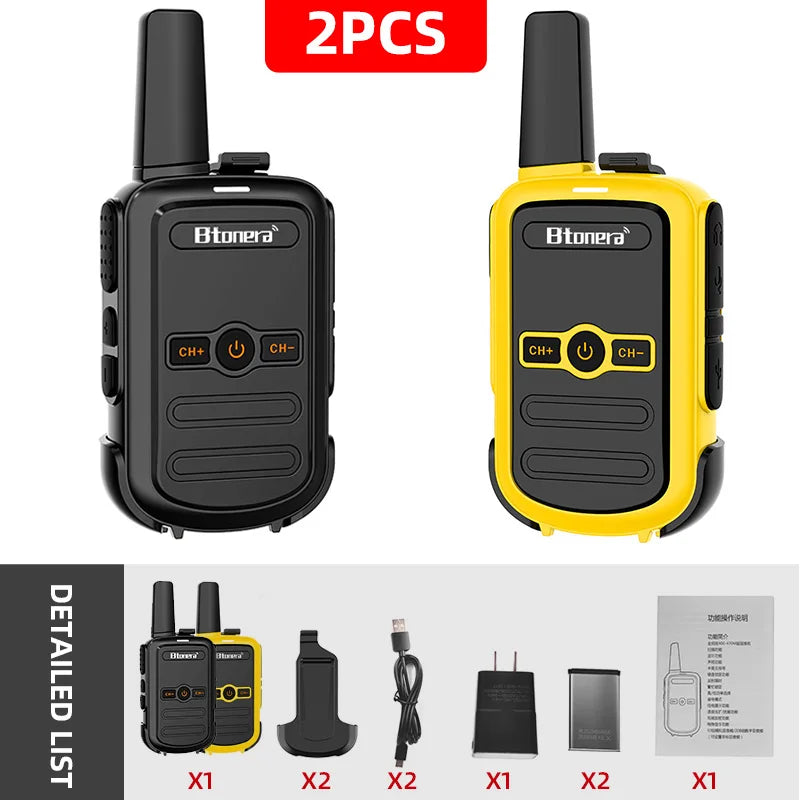 Mini Walkie Talkie Portable Two Way Radio Comunicador Long range