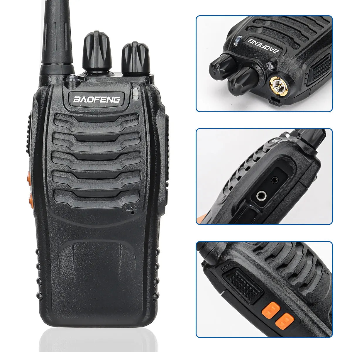 Walkie Talkie UHF 400-470MHz Long Range Two-Way Amateur Radio Transceiver