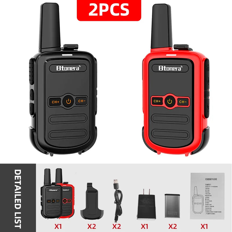 Mini Walkie Talkie Portable Two Way Radio Comunicador Long range